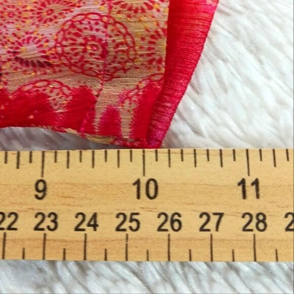 Bill Blass Jeans Vintage Sheer Embellished Tunic/ Midi Pink Women's 2X Runs Smal - Picture 14 of 14